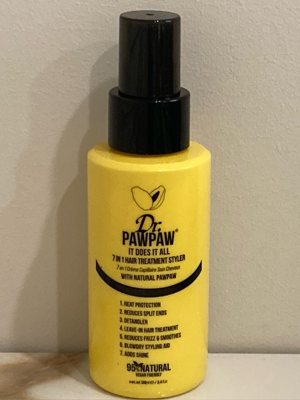 Dr. PawPaw 7-in-1 Hair Treatment Styler in Bright Yellow